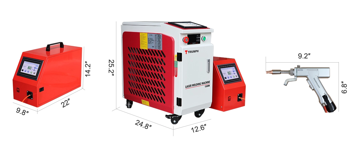 Smart Series triumph laser welding machine size