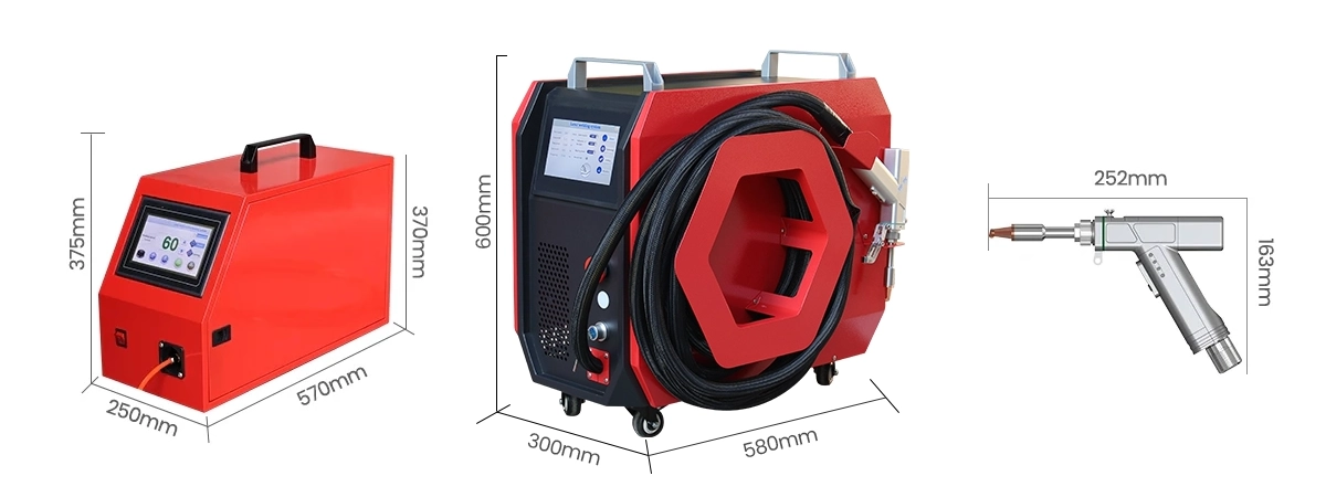 Triumph air cooling laser welding machine dimension diagram