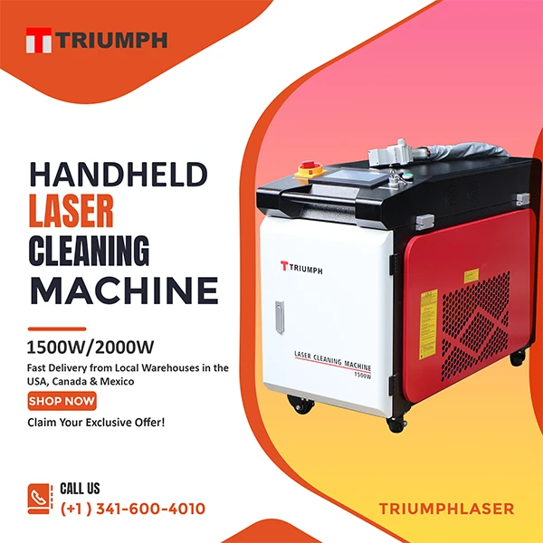 triumph laser cleaning machine,1500W 2000W laser rust paint removal machine