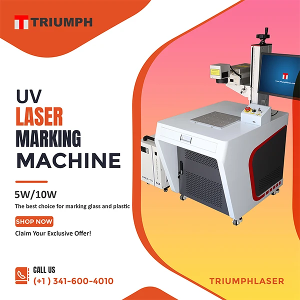 triumph uv laser marking machine,5w 10w laser engraving for glass and plastic
