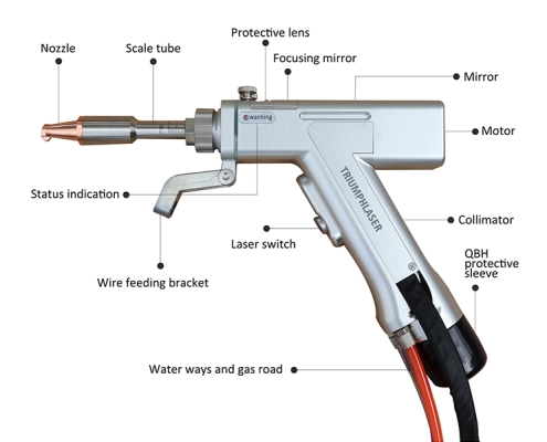 triumphlaser handheld laser welding machine 4 in 1 laser welder head